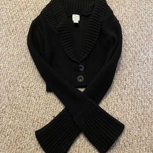 Black Cropped Sweater